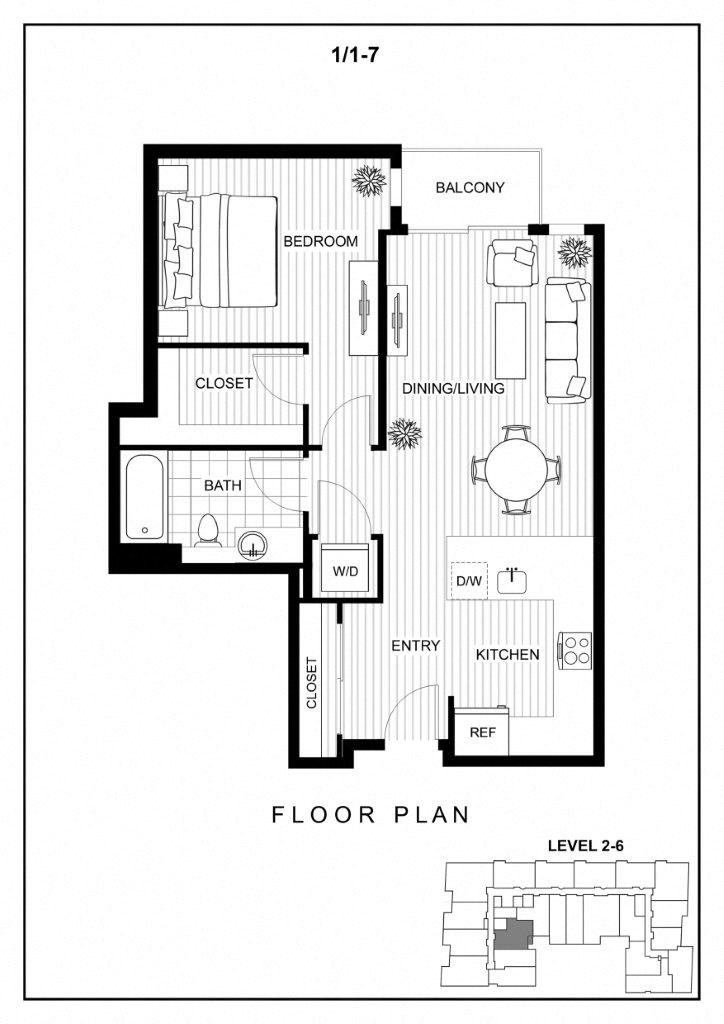 Floor Plans of BLU in Bellevue, WA